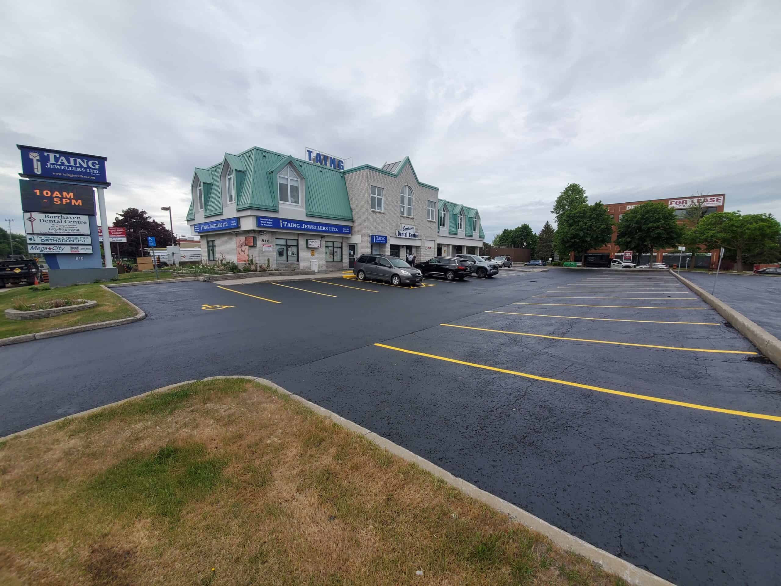 parking lot sealing after picture